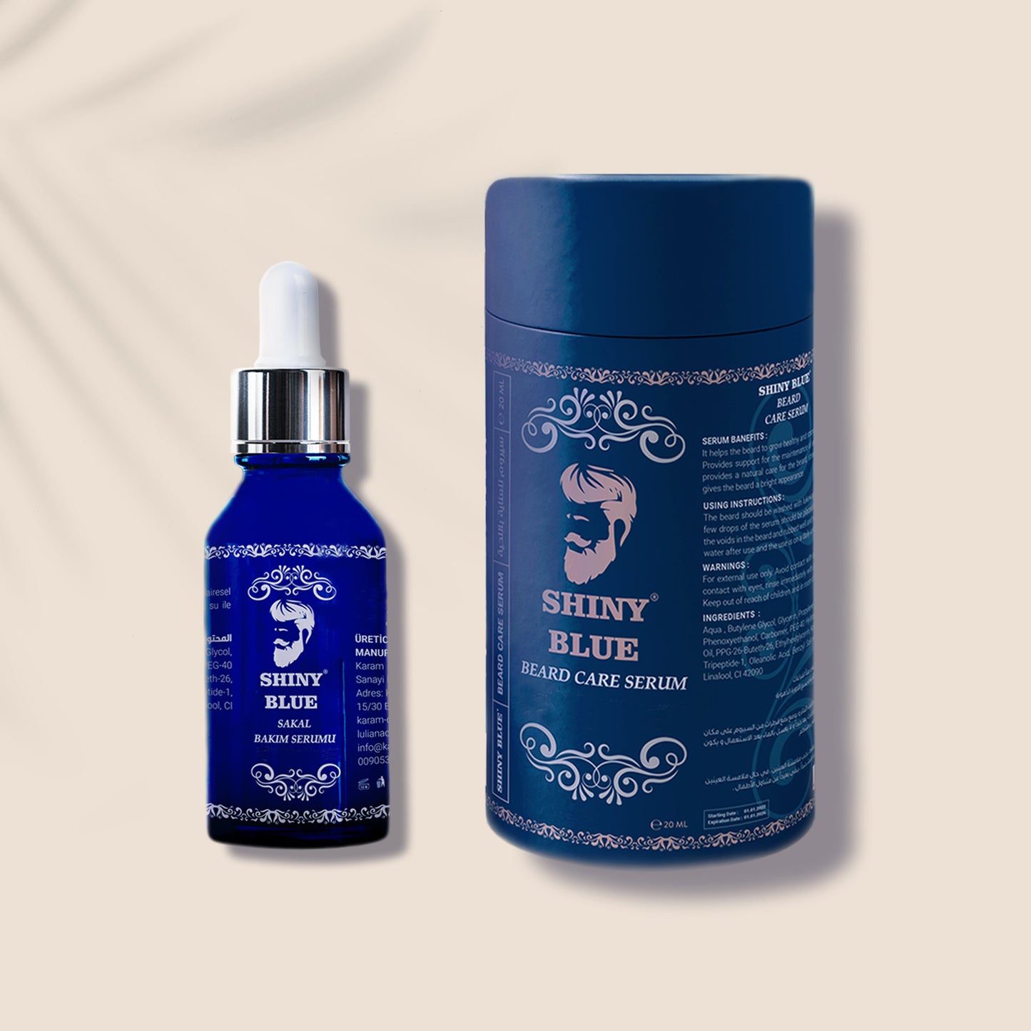 Beard Care Serum - Shiny Blue