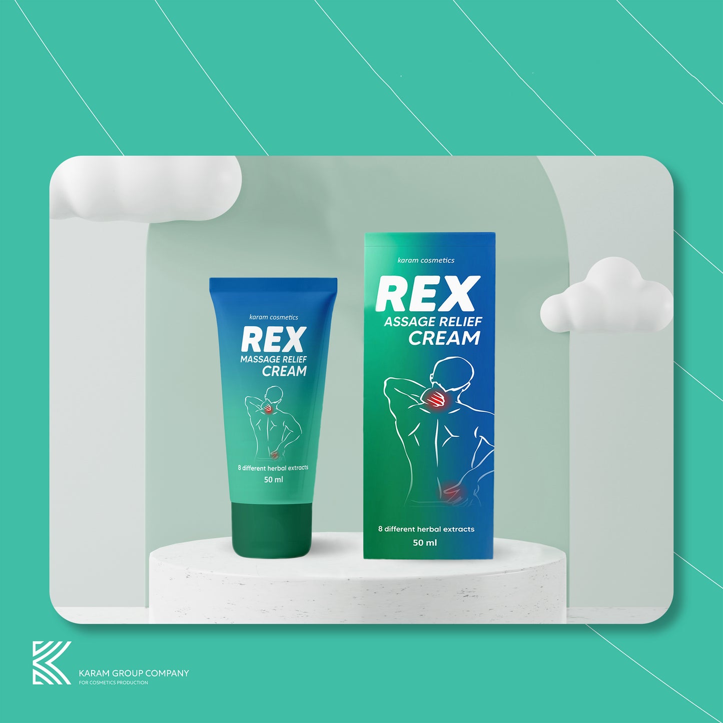 Massage relief cream - Rex 