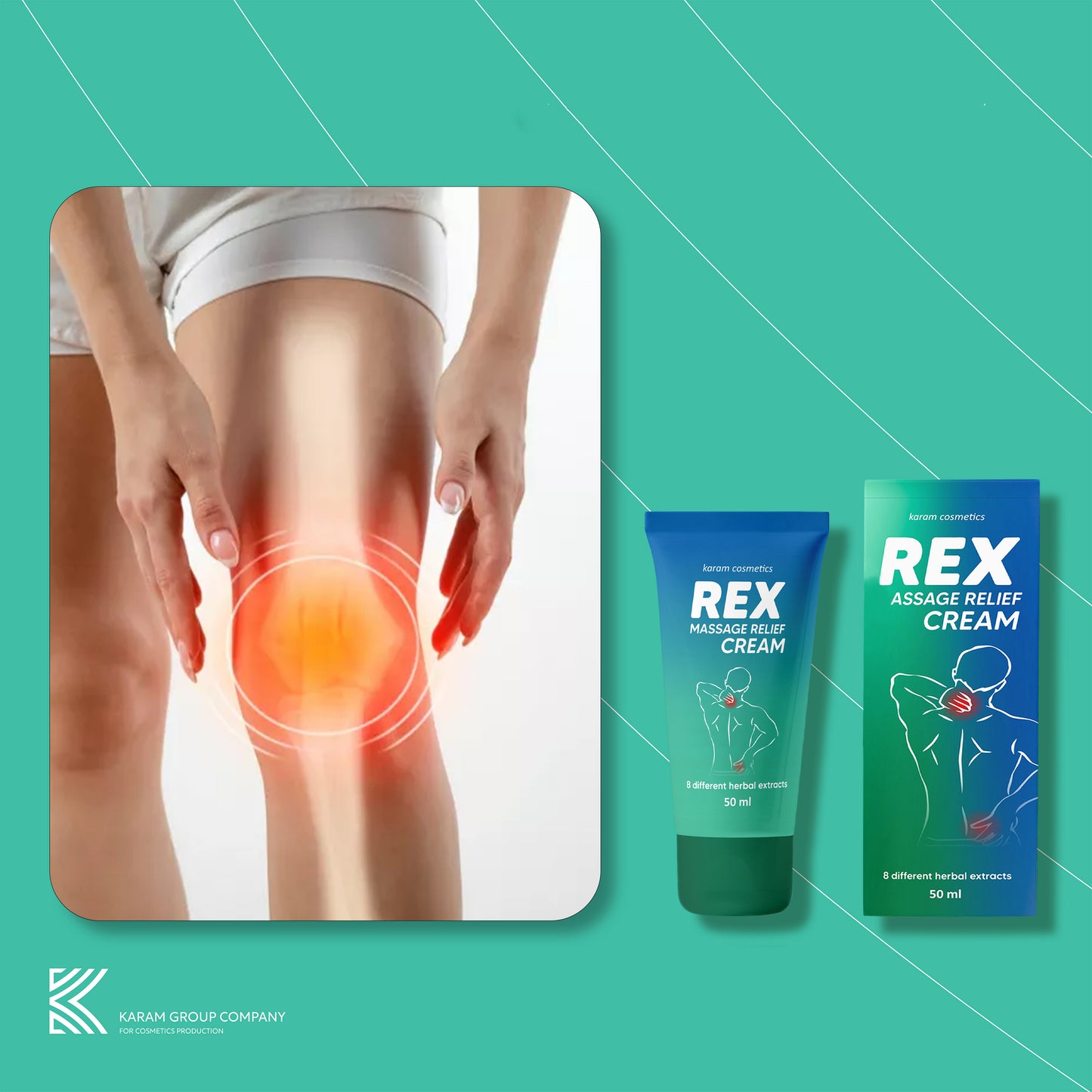 Massage relief cream - Rex 